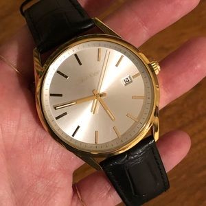 Calvin Klein K4M215 Stainless Steel Leather Watch